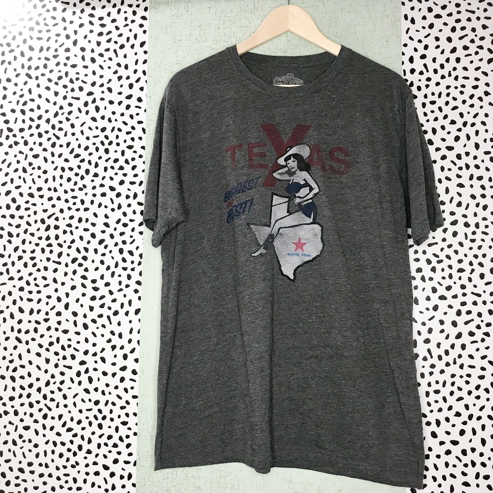 Texas Pinup Cowgirl Graphic Tee